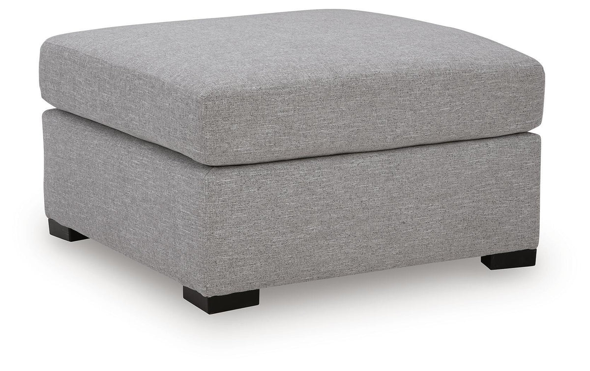 UrbanCrest - Oversized Accent Ottoman - Pewter by Ashley – Accent Ottomans