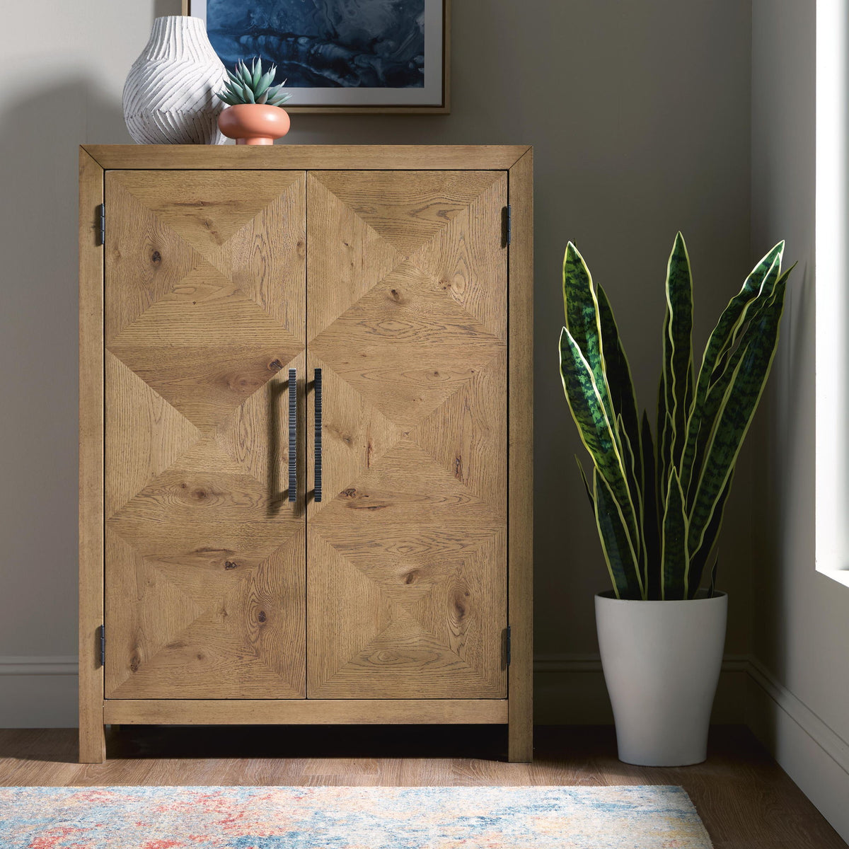 Clayburns - Bar Cabinet - Light Brown by Ashley – view 2