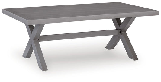 Half Moon Beach - Rectangular Cocktail Table - Gray by Ashley – Coffee Tables