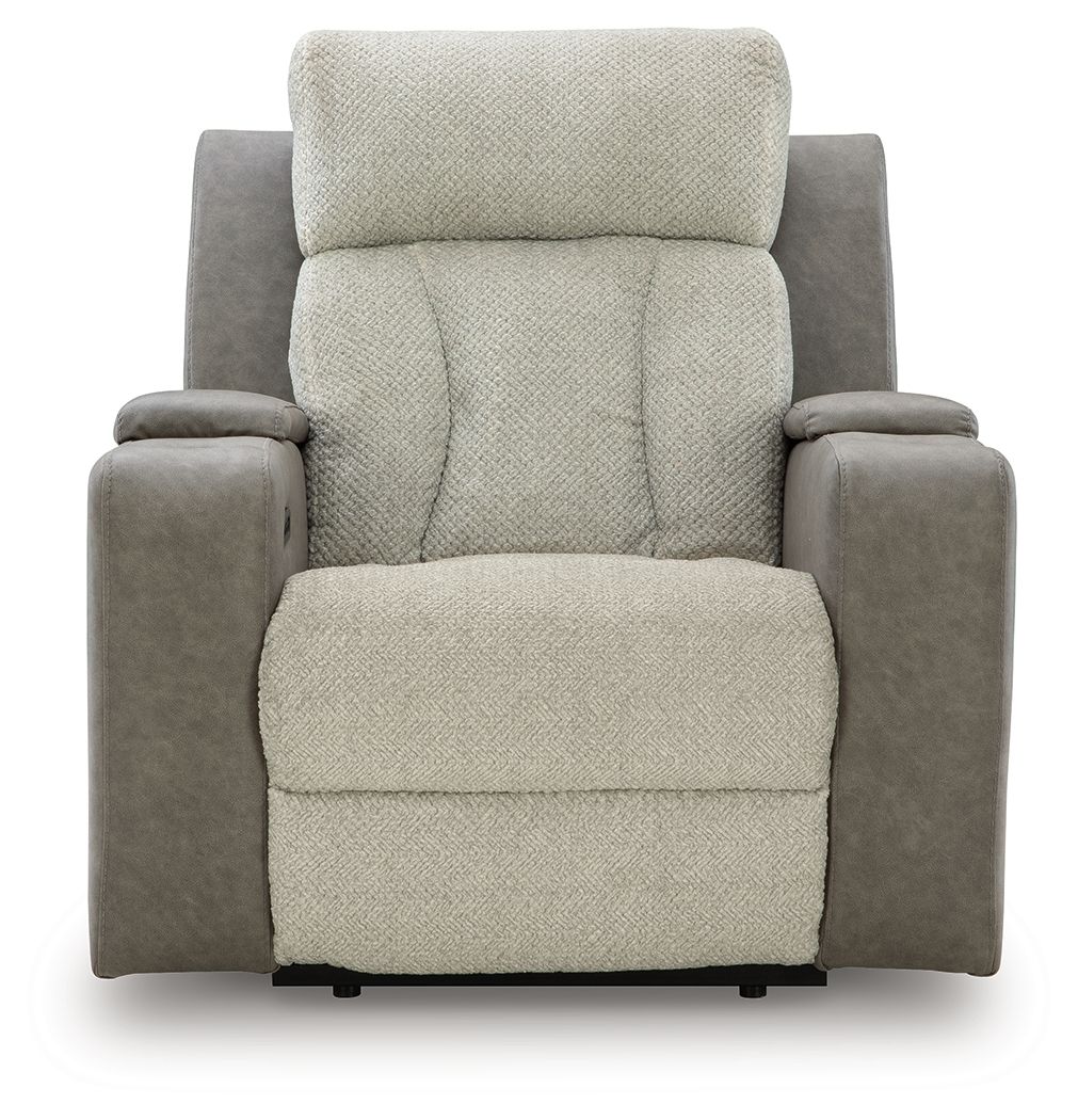 WhipLash - Power Recliner With Adj Headrest - Sisal by Ashley – view 3