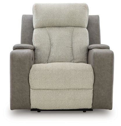 WhipLash - Power Recliner With Adj Headrest - Sisal by Ashley – view 3