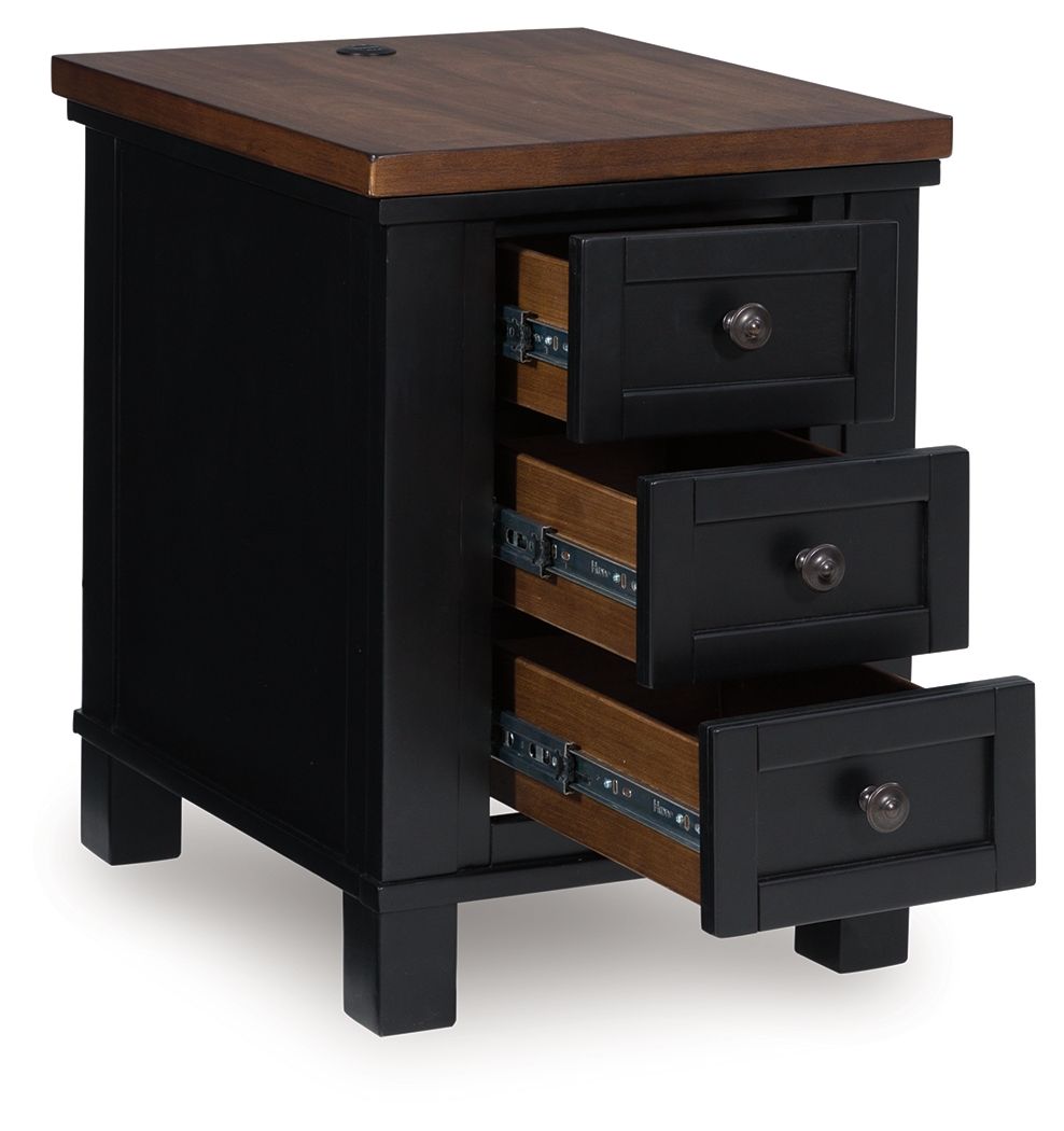 Wildenauer - Chair Side End Table - Brown / Black by Ashley – view 2