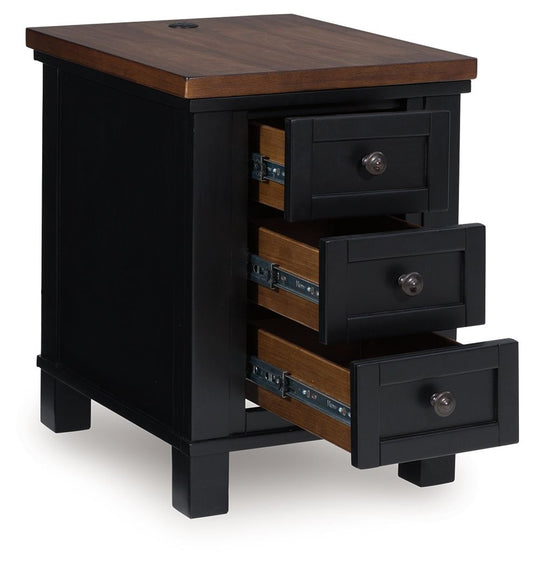 Wildenauer - Chair Side End Table - Brown / Black by Ashley – view 2