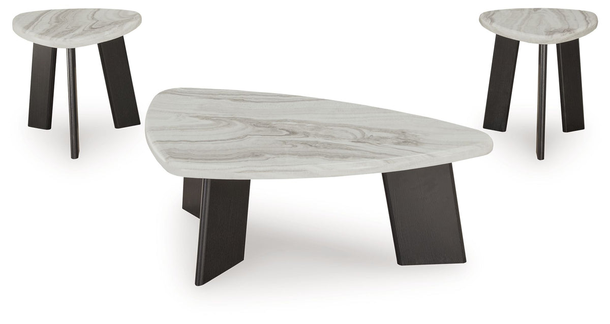Lilyberg - Occasional Table Set (Set of 3) - Gray / Black by Ashley – view 2