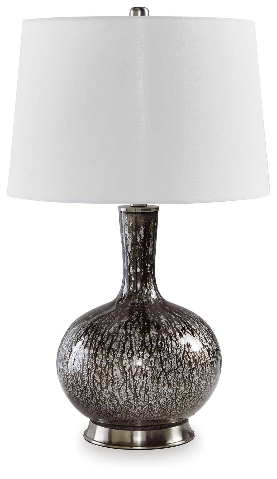 Tenslow - Glass Table Lamp - Antique Black by Ashley – Table Lamps