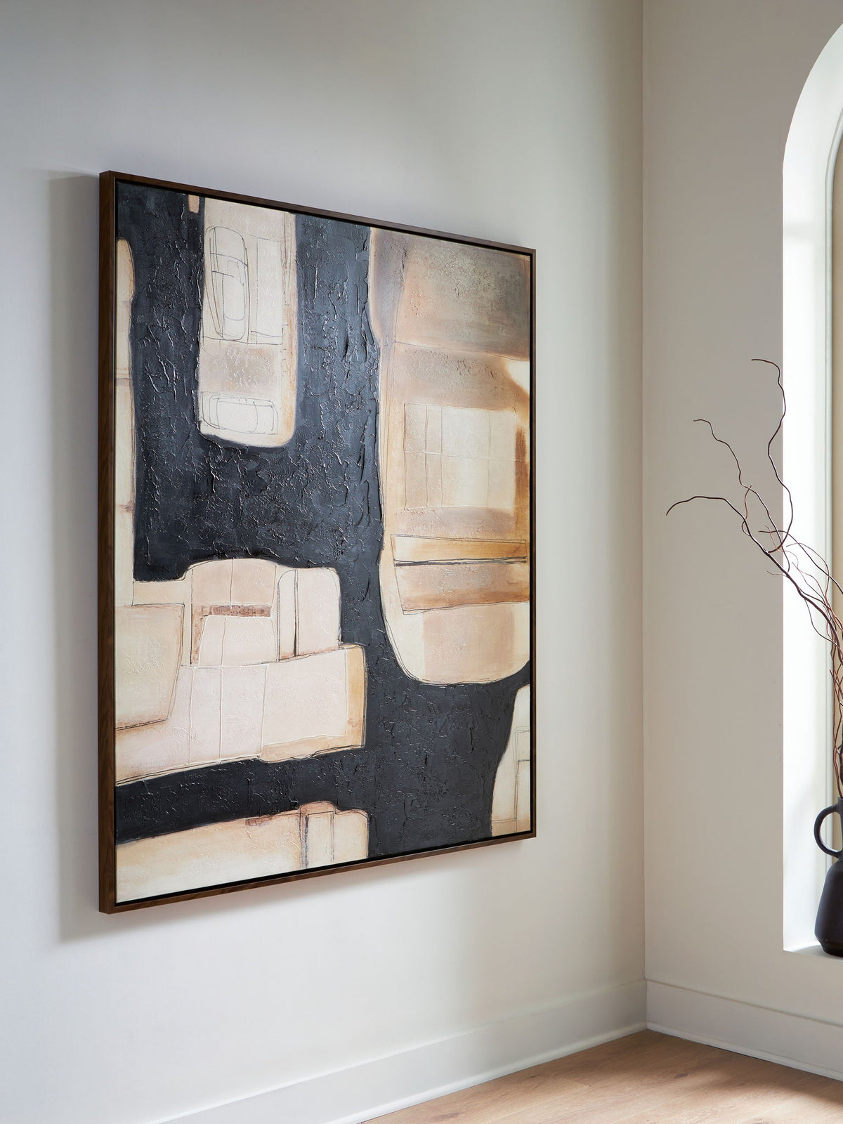 Feyville - Wall Art - Black / Brown / Cream by Ashley – view 2