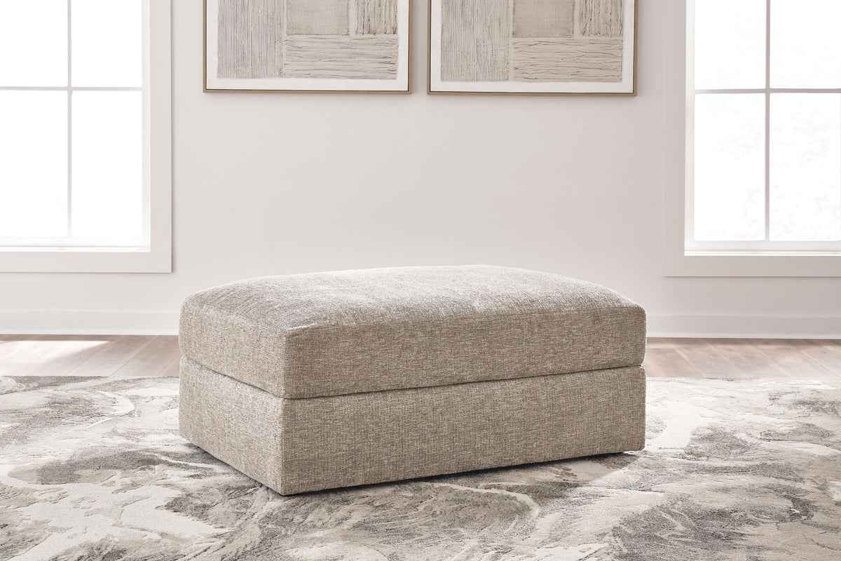 Nexora-Court - Oversized Accent Ottoman - Burlap by Ashley – view 2