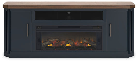 Landocken - 83" TV Stand With Electric Fireplace - Two-tone by Ashley – view 2