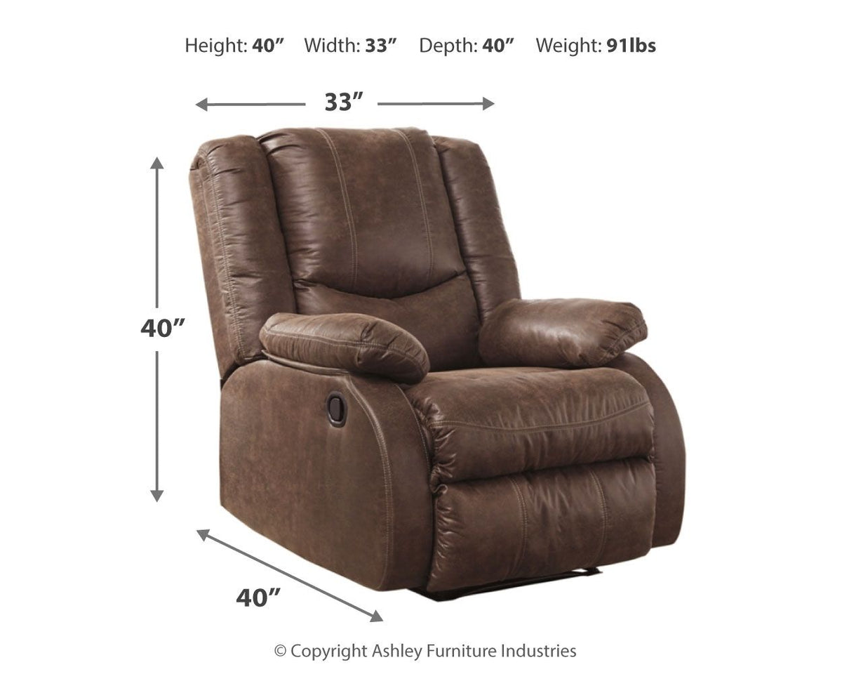 Bladewood - Zero Wall Recliner - Coffee by Ashley – view 3