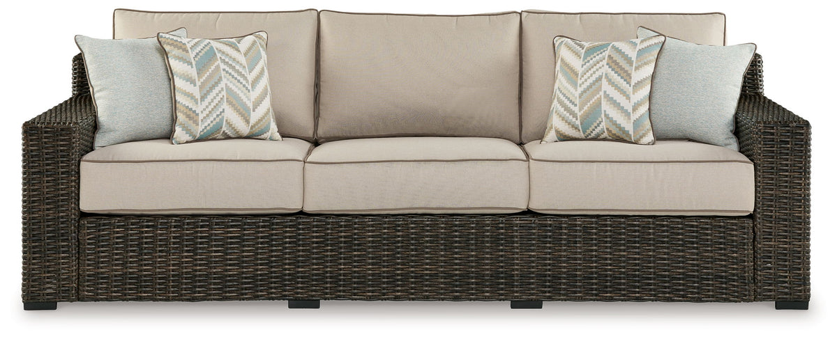 Coastline Bay - Sofa With Cushion - Brown by Ashley – view 2