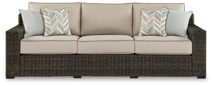 Coastline Bay - Sofa With Cushion - Brown by Ashley – view 2