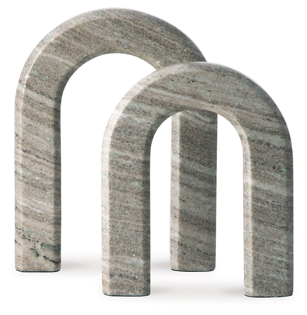 Keithton - Sculpture Set (Set of 2) - Taupe by Ashley – view 2