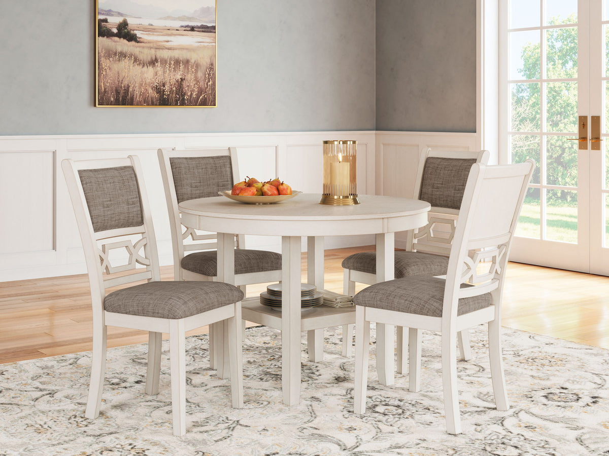 Erinberg - Dining Room Table Set (Set of 5) - Antique White by Ashley – view 3