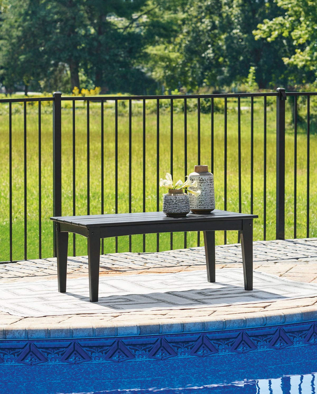 Hyland Wave - Rectangular Cocktail Table by Ashley – view 3