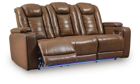 Gruaro - Power Reclining Sofa With Adjustable Headrest - Amber by Ashley – view 2