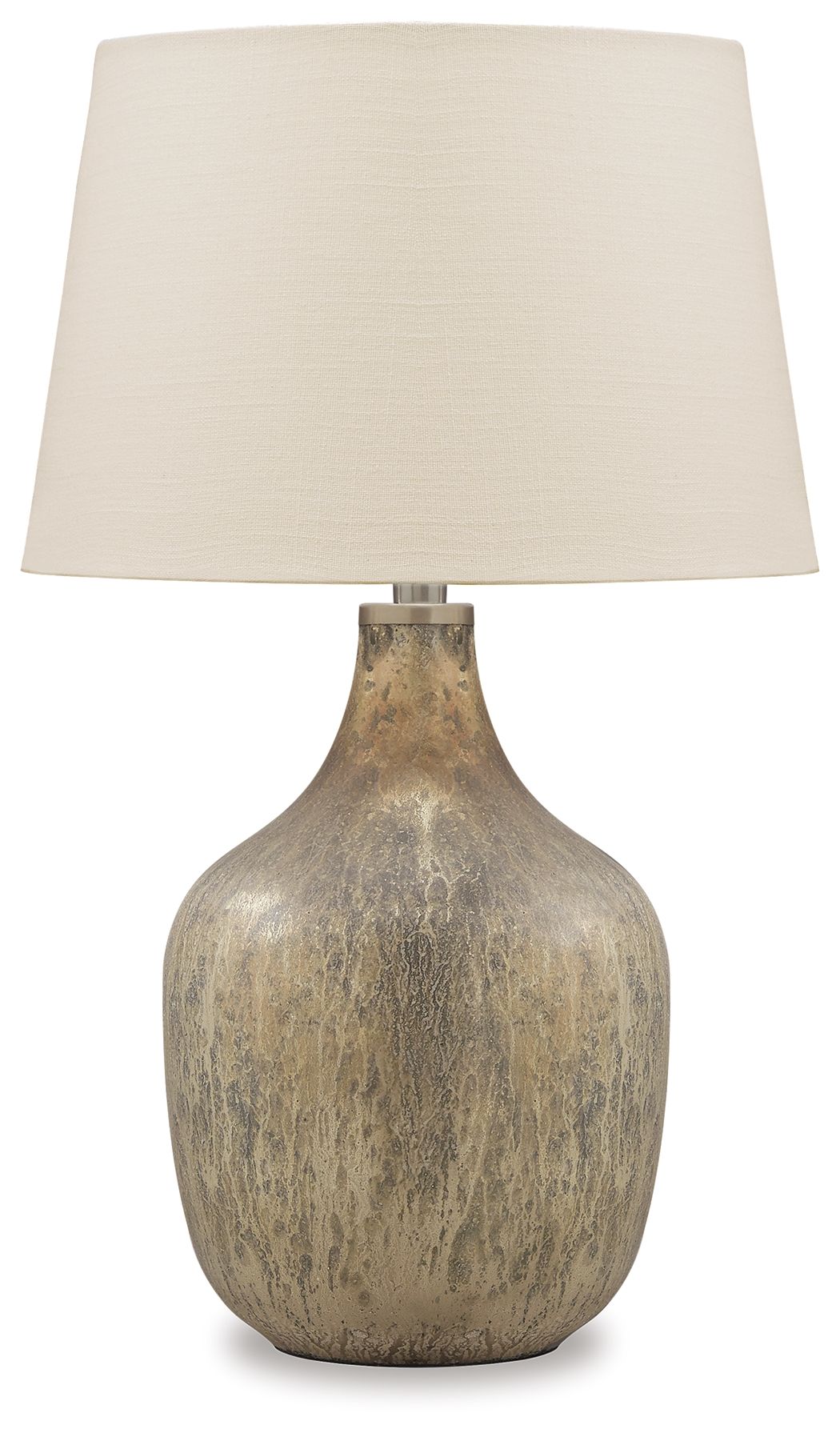 Mari - Glass Table Lamp - Gray / Gold Finish by Ashley – Table Lamps