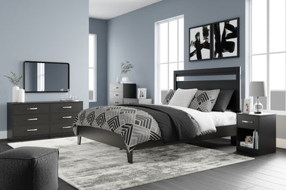 Finch - Six Drawer Dresser - Black by Ashley – view 2