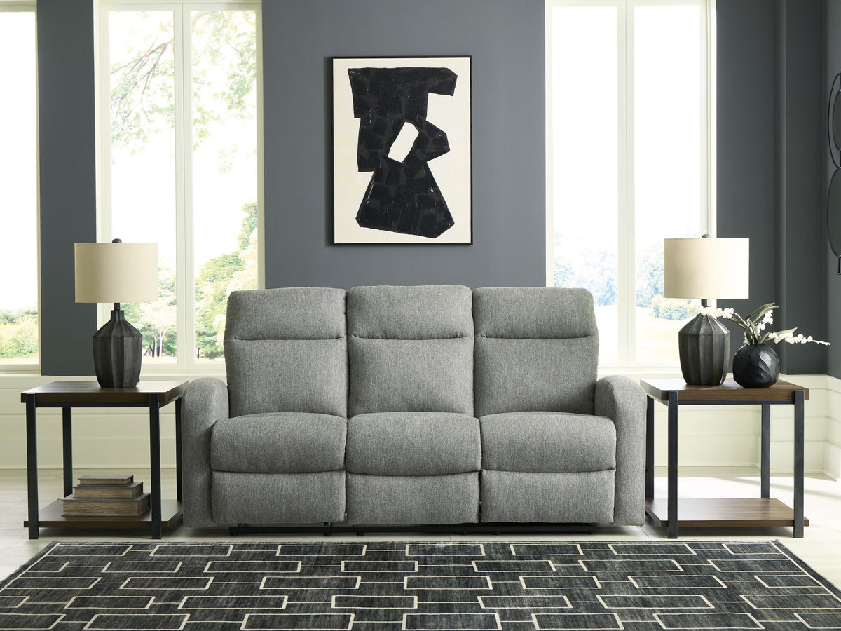 Gauntlet - Reclining Sofa - Sterling by Ashley – view 3