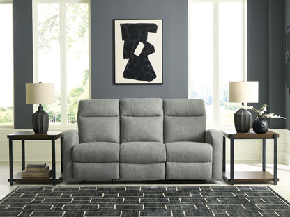 Gauntlet - Reclining Sofa - Sterling by Ashley – view 3