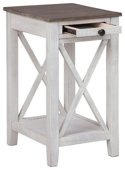 Adalane - Accent Table - White / Gray by Ashley – view 2