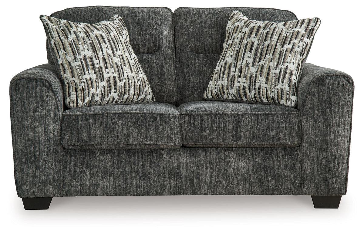 Lonoke - Loveseat - Gunmetal by Ashley – view 2