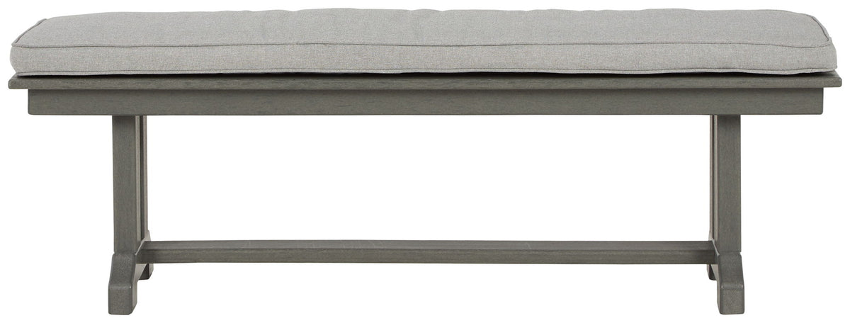 Visola - Bench with Cushion - Gray by Ashley – view 2
