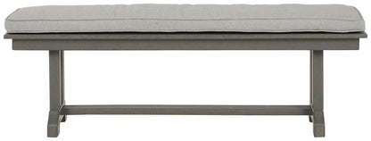 Visola - Bench with Cushion - Gray by Ashley – view 2