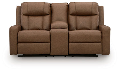 Mackmenville - Double Reclining Loveseat With Console – view 3