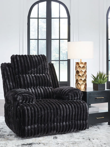 Rhine Falls - Zero Wall Power Recliner - Onyx by Ashley – view 2