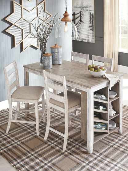 Skempton - Rectangular Counter Table With Storage Set by Ashley – view 4