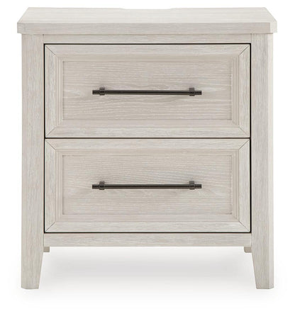 Darbonton - Two Drawer Night Stand - Dove White by Ashley – view 2