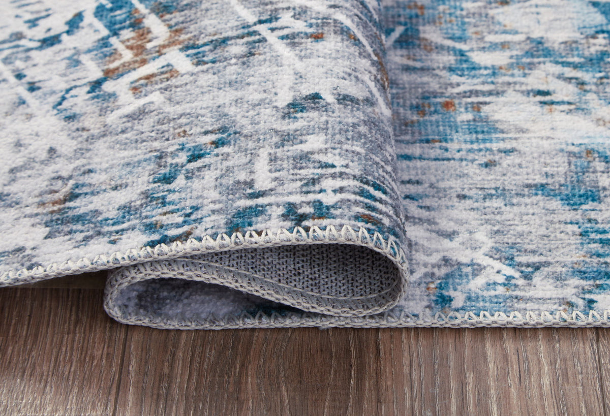 Garyard - 5' x 7' Rug - Blue Multi by Ashley – view 2