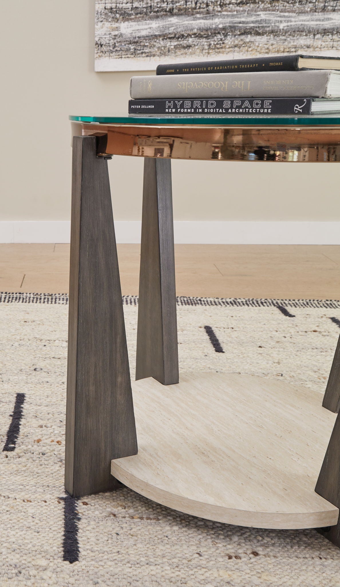 Frazwa - Round End Table - Multi by Ashley – view 2