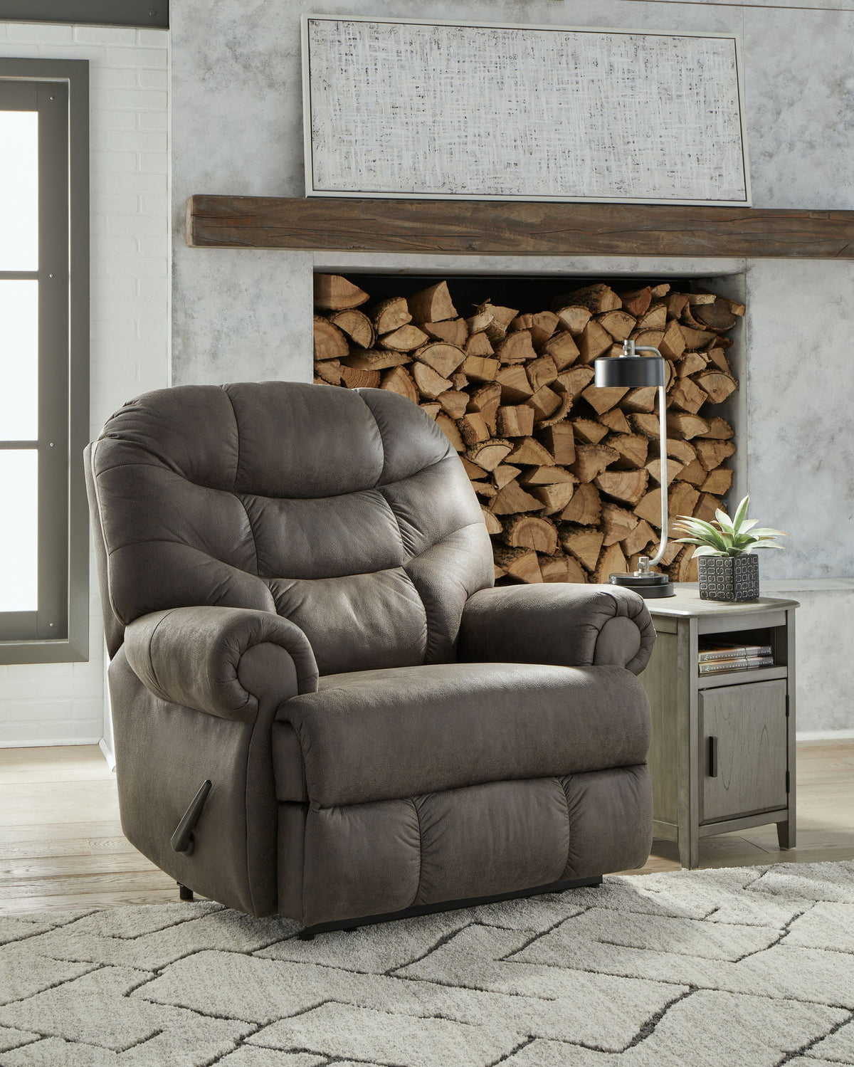Camera Time - Zero Wall Recliner - Gunmetal by Ashley – view 2