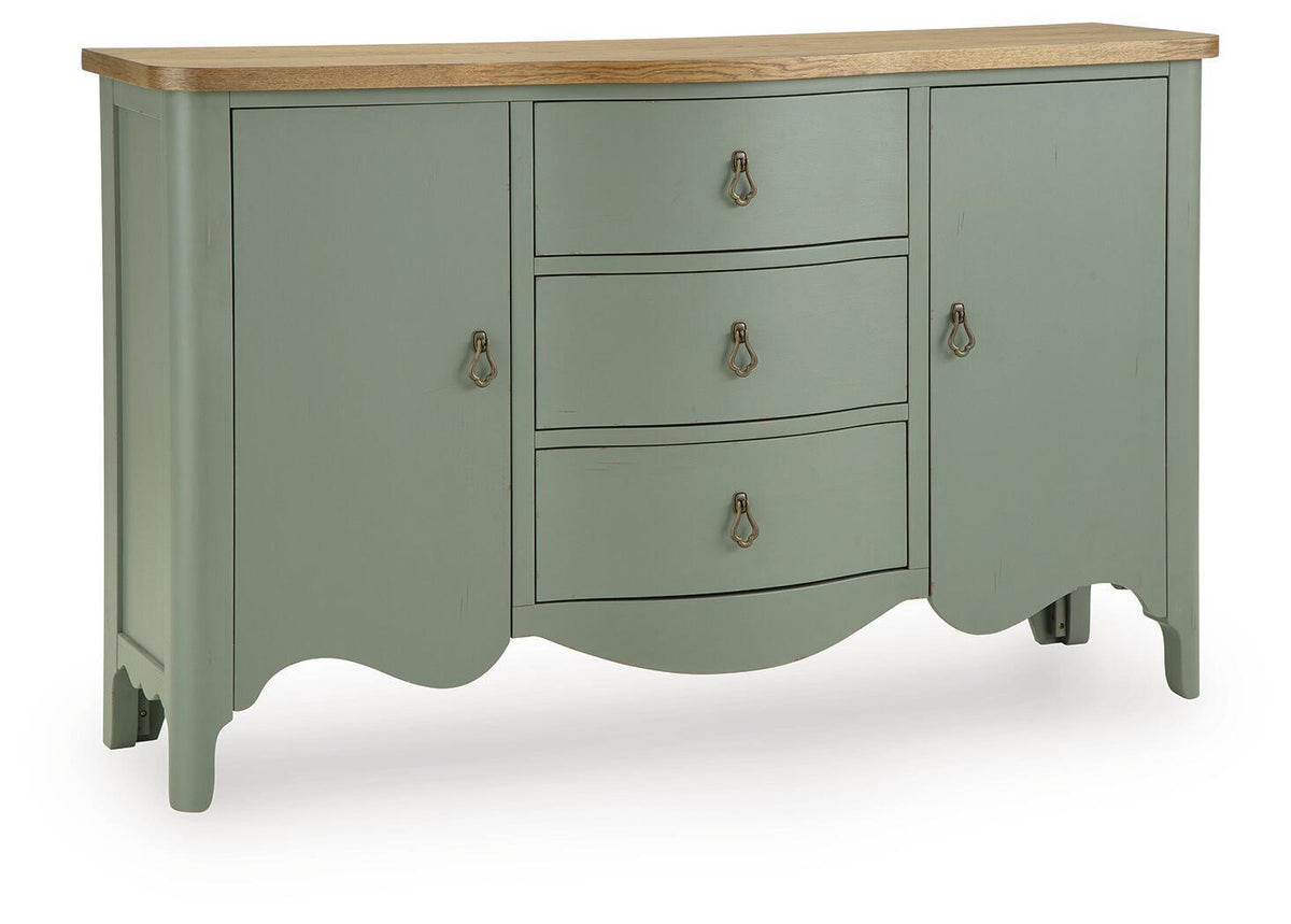Actonville - Accent Cabinet - Antique Green by Ashley – Accent Cabinets