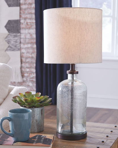 Bandile - Glass Table Lamp  - Clear / Bronze Finish by Ashley – view 3