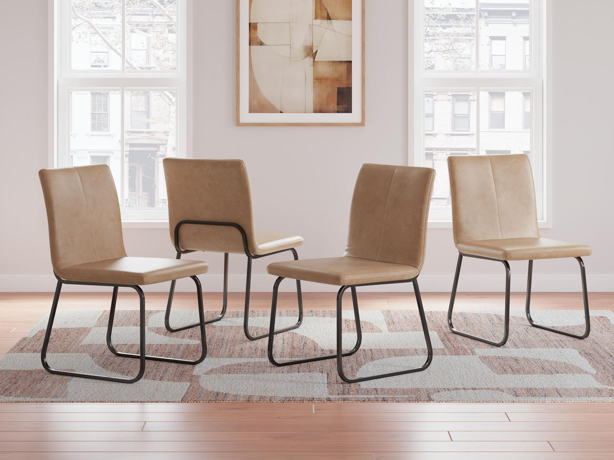 Pharwynn - Dining Upholstered Side Chair (Set of 4) - Toast by Ashley – view 3