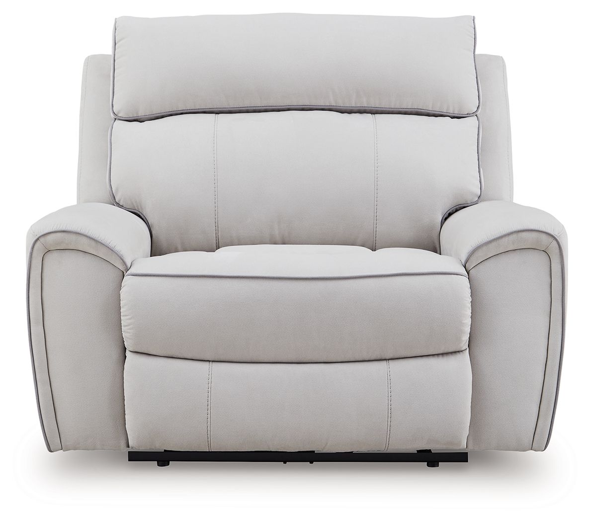 Social Pointe - Power Recliner / Adjustable Headrest - Pearl / Ash by Ashley – view 2