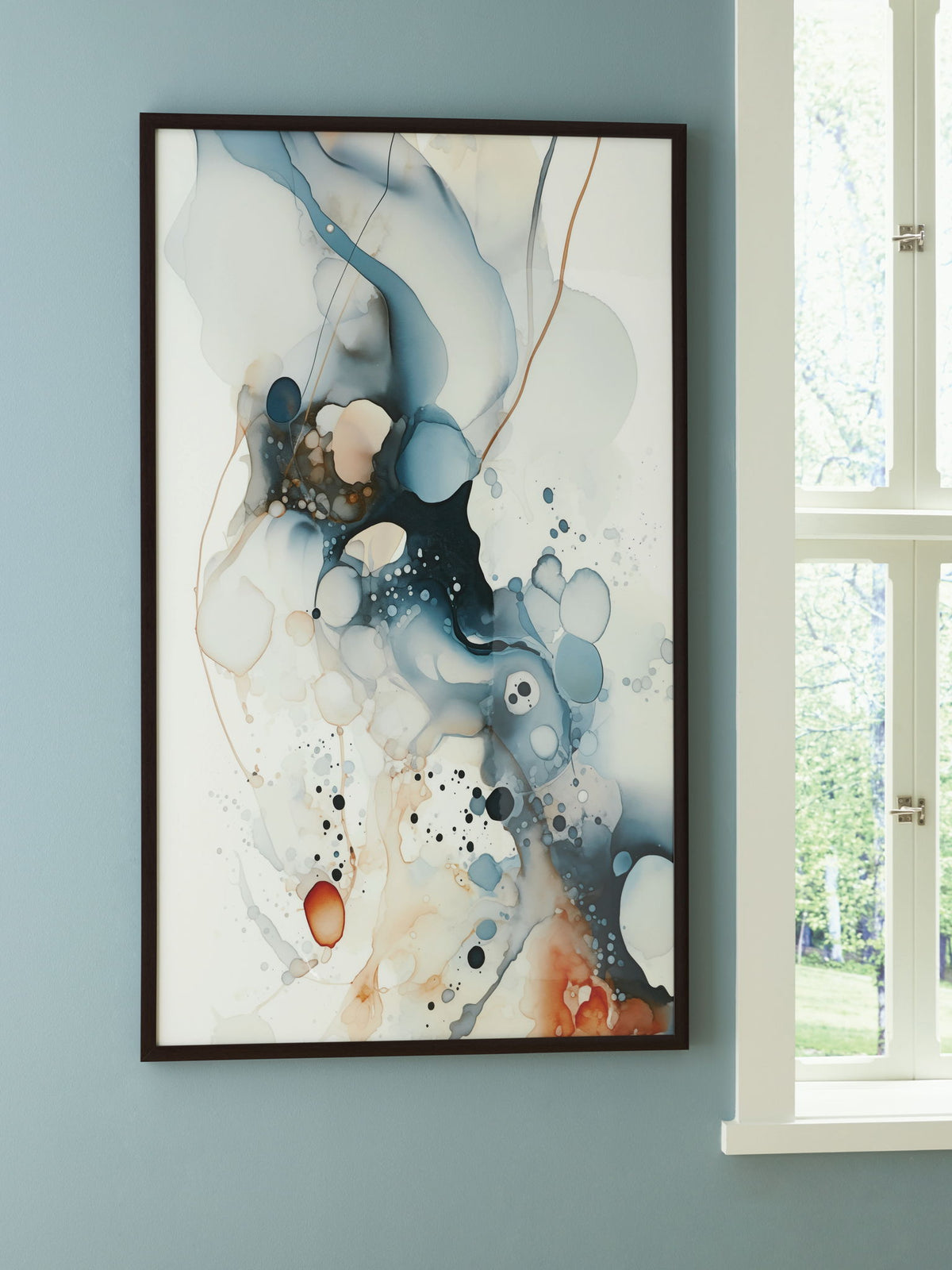 Foxenburg - Wall Art - Blue / Amber / White by Ashley – view 2