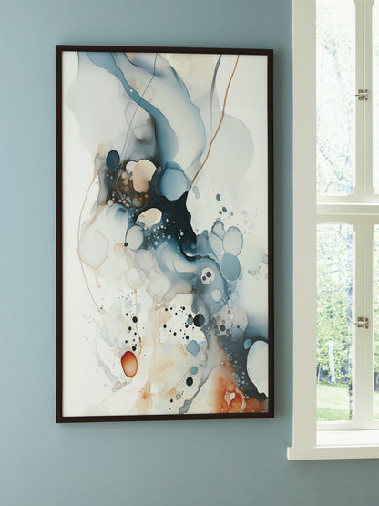 Foxenburg - Wall Art - Blue / Amber / White by Ashley – view 2