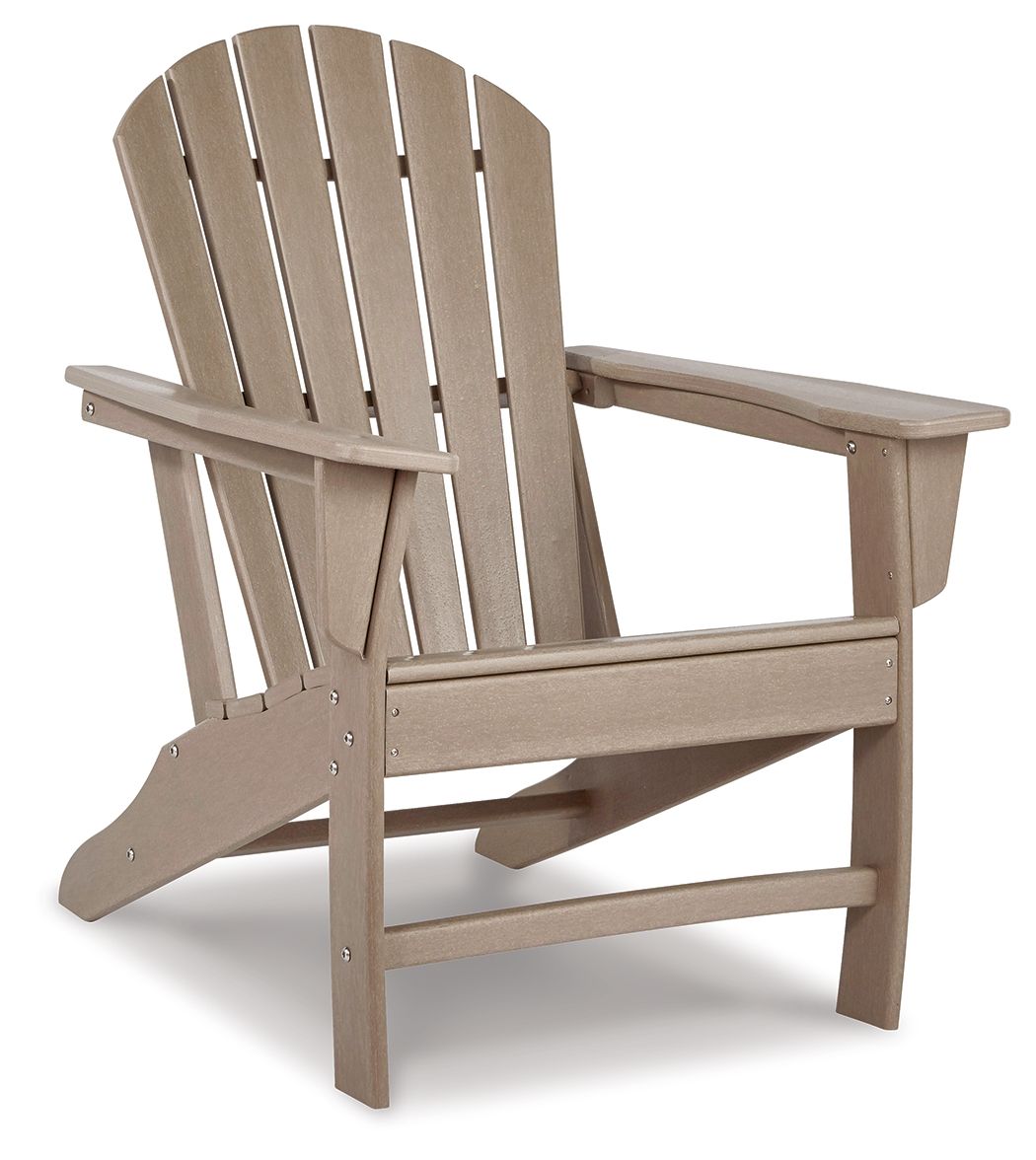 Sundown Treasure - 2 Pc. - Adirondack Chair And Ottoman - Driftwood by Ashley – view 2