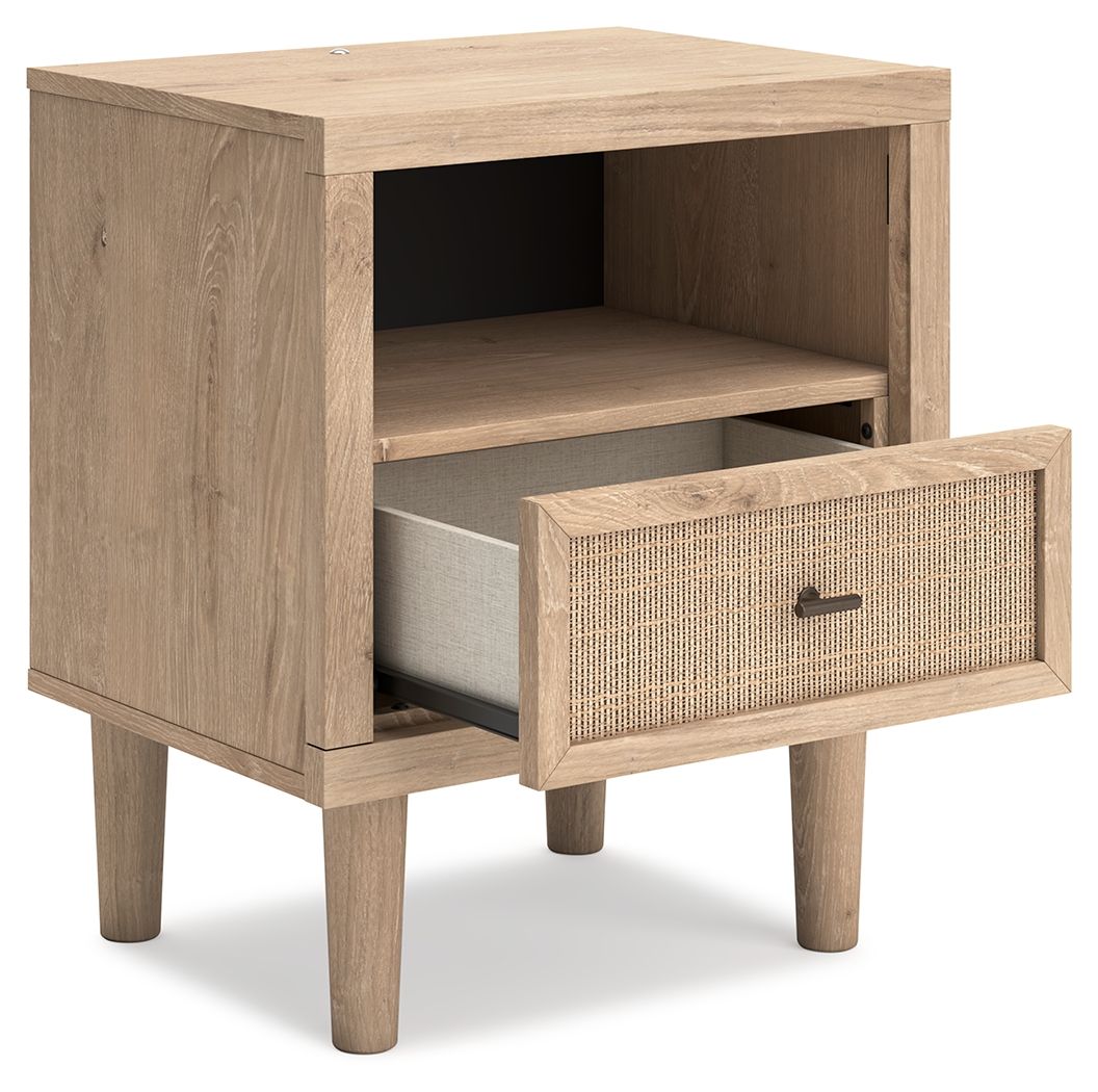 Cielden - One Drawer Night Stand - Two-Tone by Ashley – view 2