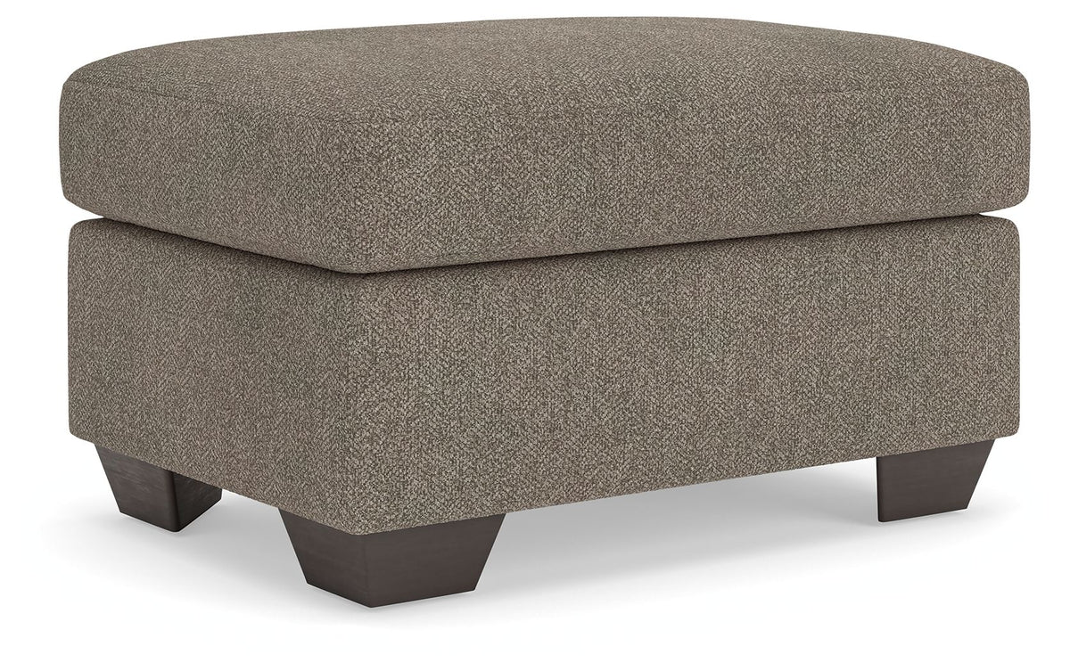 Triston-Peaks - Ottoman - Suede – Upholstered Ottomans