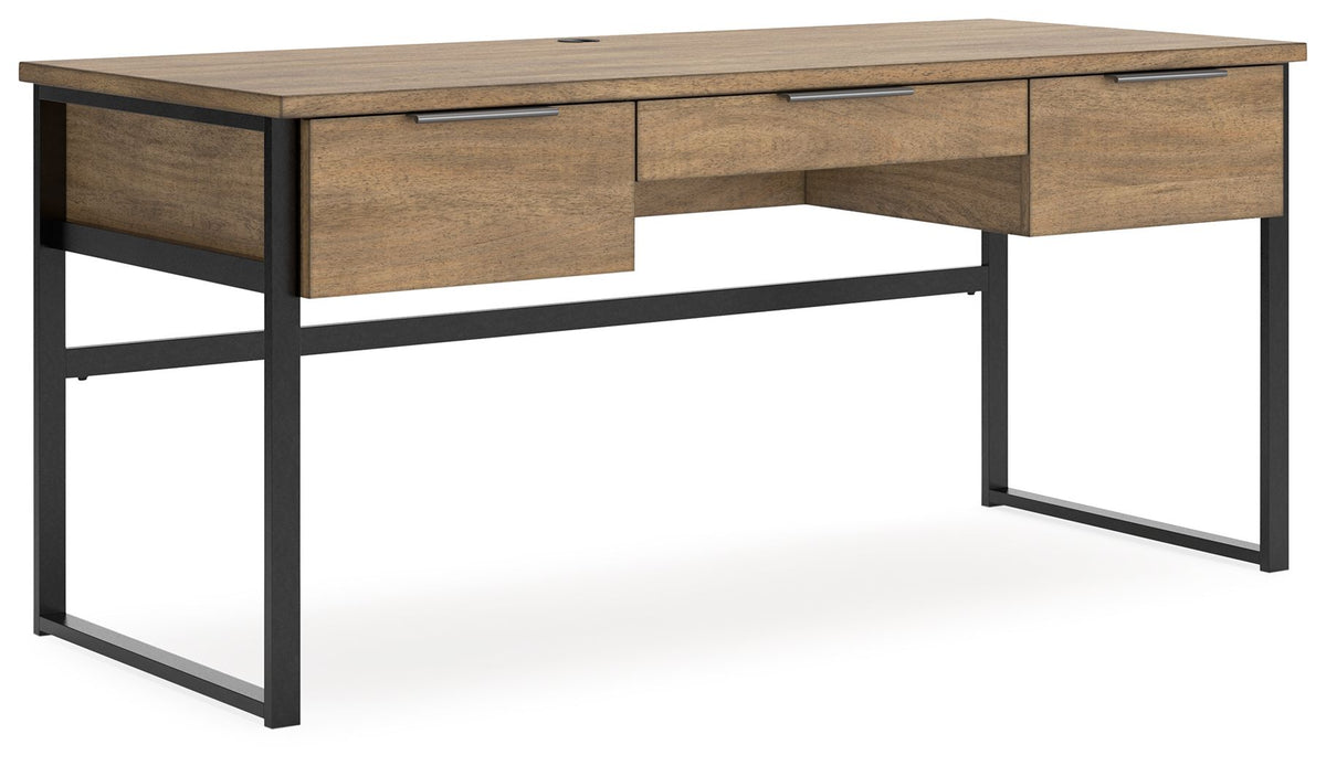 Montia - Home Office Desk - Light Brown by Ashley – Writing Desks