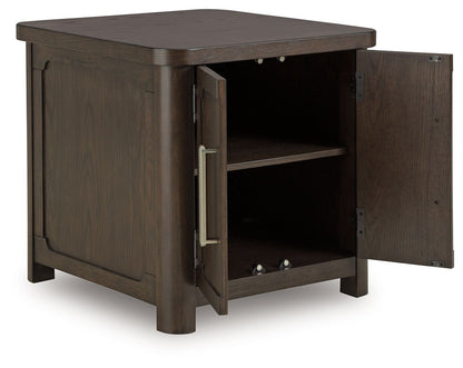 Breckington - Rectangular 2-door End Table - Dark Brown by Ashley – view 3