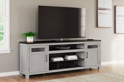 Darborn - XL TV Stand With Fireplace Option - Gray / Brown by Ashley – view 2