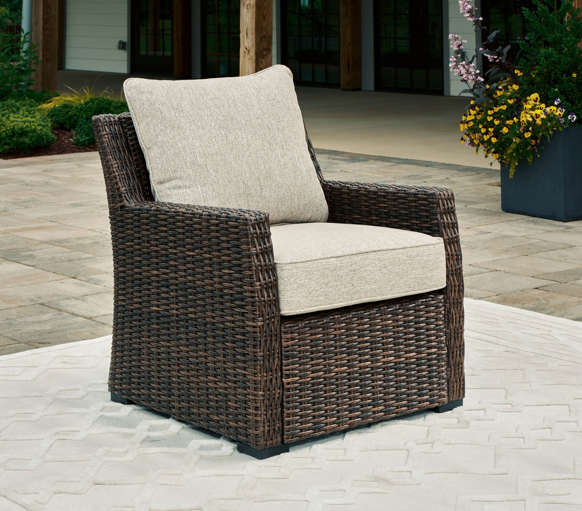 Brook Ranch - Lounge Chair With Cushion - Brown by Ashley – view 2