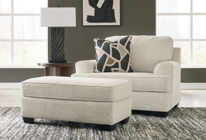 Heartcort - Living Room Set – Stationary Chair & Ottoman