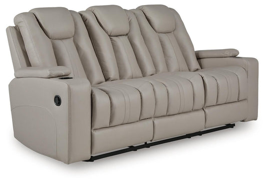 Elevate Edges - Reclining Sofa With Drop Down Table - Coin by Ashley – Reclining Sofas