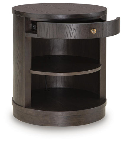 Leighmour - Accent Table - Dark Brown by Ashley – view 2